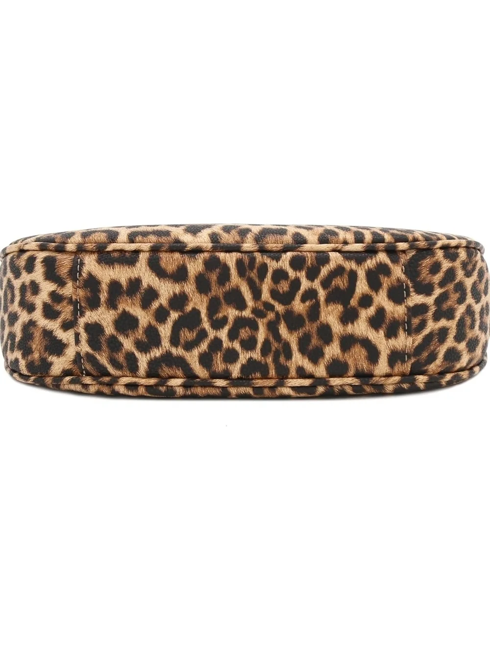 Leopard Print Hobo Bag - Brown